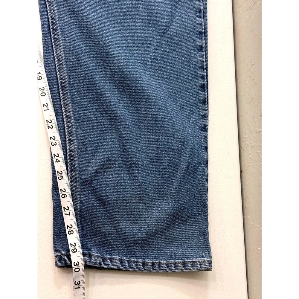 Wrangler Premium Quality Mens Straight Leg Blue Denim Jeans Medium Wash 44x30
